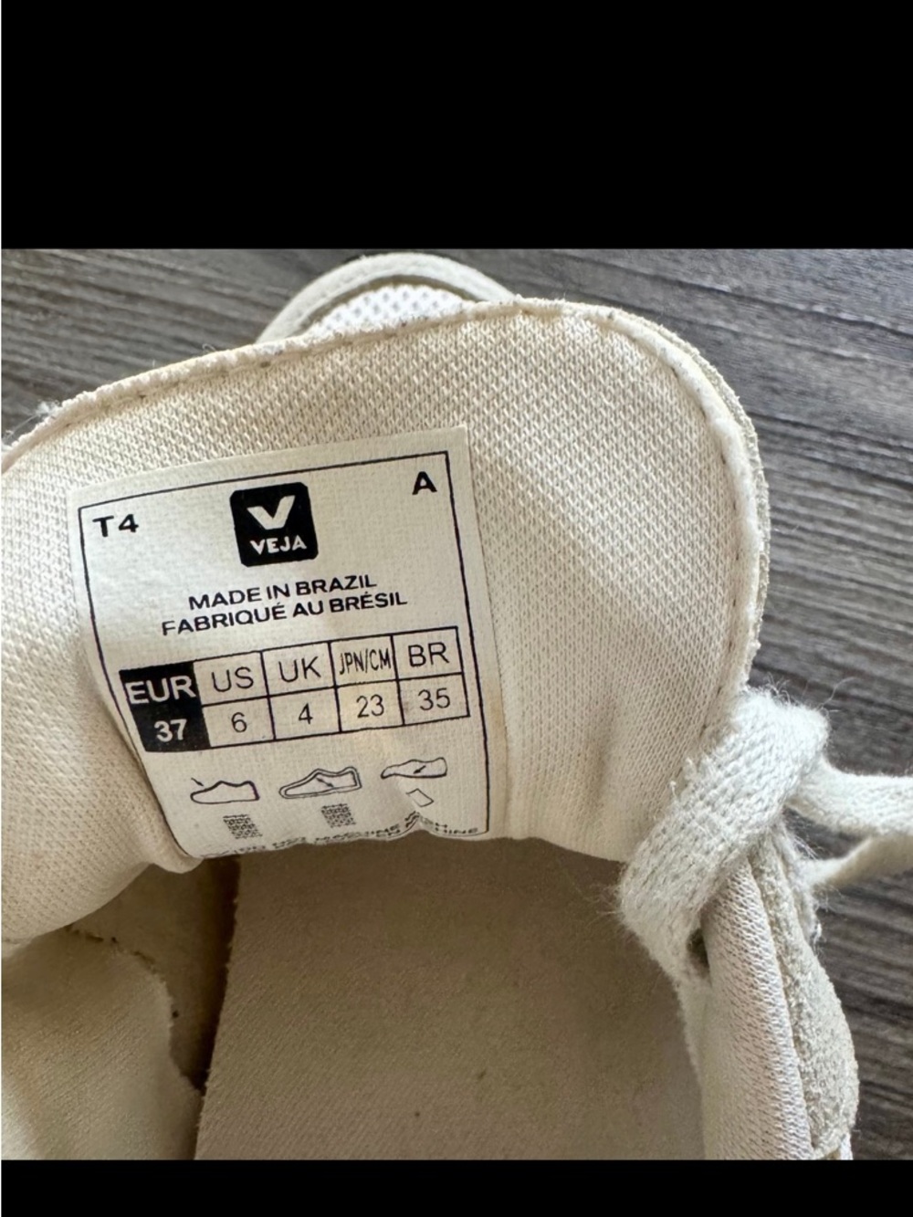 Veja Cream Canvas Sneakers with Pink Logo Detail - Picture 2 of 6